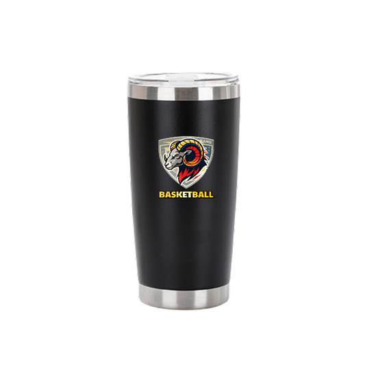 Vacuum Insulated Custom Tumbler With Logo School Basketball-themed Spirit Gear