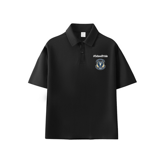 Custom Polo Shirt With Logo School Logo Hashtag-themed Spirit Wear