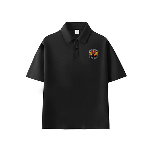 Custom Polo Shirt With Logo School Soccer-themed Spirit Wear