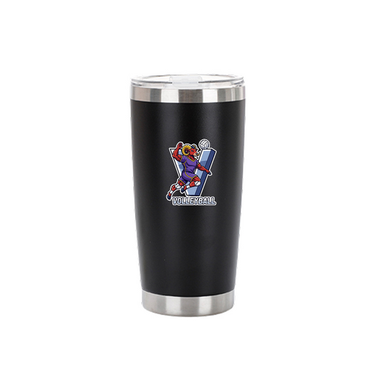 Vacuum Insulated Custom Tumbler With Logo School Volleyball-themed Spirit Gear