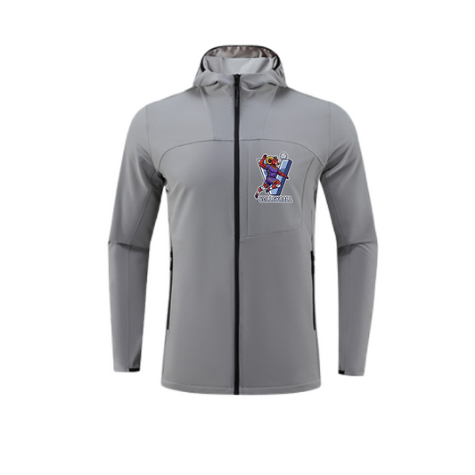 Waterproof Windbreaker Custom Jacket With Logo School Volleyball-themed Spirit Wear