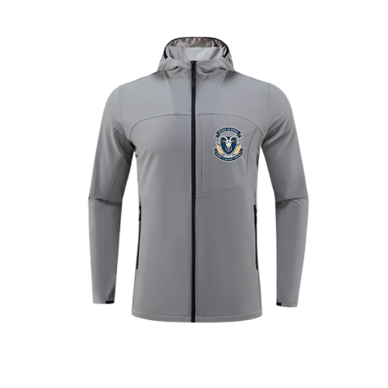 Waterproof Windbreaker Custom Jacket With Logo School Christmas-themed Spirit Wear